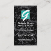 Cartes de visite texturisés de maquilleur de (Dos)