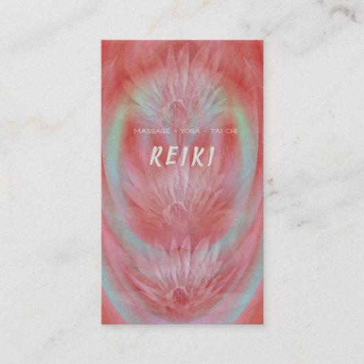 Cartes de visite thaïlandais d'arts de Chi de yoga (Devant)