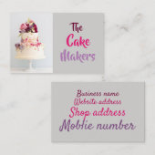 Cartes de visite - The Cake Makers Design2 (Devant / Derrière)