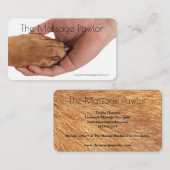 Cartes de visite The Massage Pawlor (Devant / Derrière)