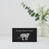 Cartes de visite thème animal léopard (Debout devant)