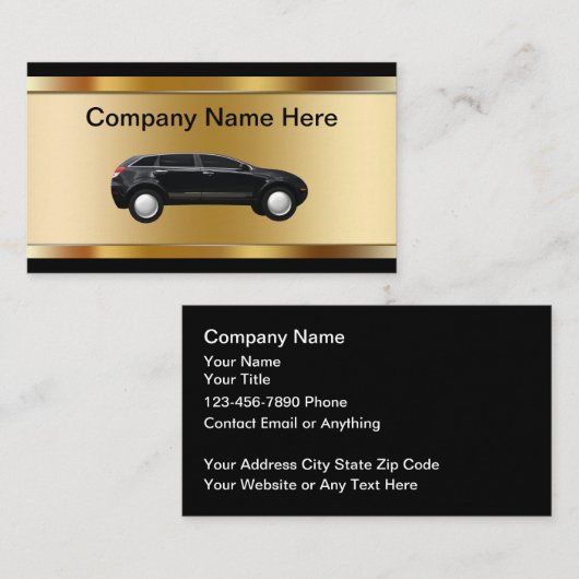 Cartes de visite Thème Automobile Classe (Devant / Derrière)