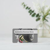 Cartes de visite thème automobile cool (Debout devant)
