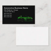 Cartes de visite thème automobile cool (Devant / Derrière)