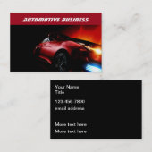 Cartes de visite thème automobile Cool (Devant / Derrière)