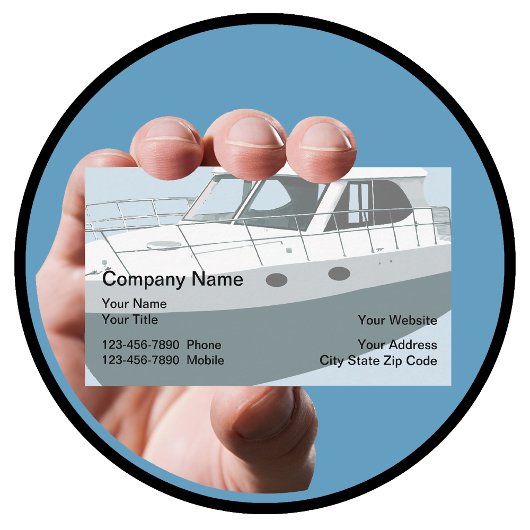 Cartes de visite Thème Bateau Nautique