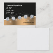 Cartes de visite thème bijoux classe Bling (Devant / Derrière)