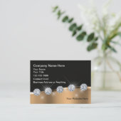 Cartes de visite thème bijoux classe Bling (Debout devant)