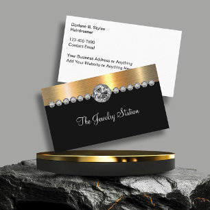 Cartes de visite Thème Bijoux Élégants et Luxueux