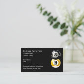 Cartes de visite Thème Billard Snooker (Debout devant)