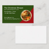 Cartes de visite Thème Boutique de Noël (Devant / Derrière)