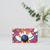 Cartes de visite Thème Bowling (Debout devant)