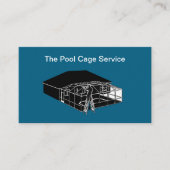 Cartes de visite Thème Cage de Piscine (Devant)