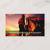 Cartes de visite thème chantier de construction Co (Devant)