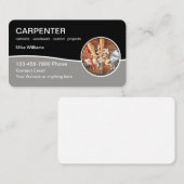 Cartes de visite thème charpentier cool (Devant / Derrière)