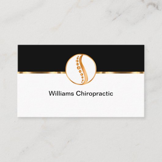 Cartes de visite Thème Chiropracteur Classique (Devant)