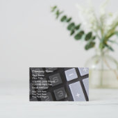 Cartes de visite thème comptable Cool (Debout devant)