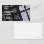 Cartes de visite thème comptable Cool (Devant / Derrière)