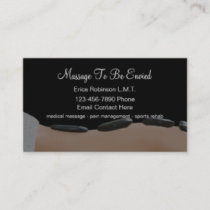 Cartes de visite Thème de Massage Médical à la Mod