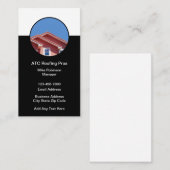 Cartes de visite Thème de toiture de construction (Devant / Derrière)