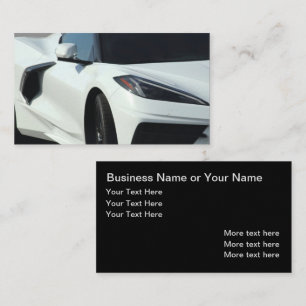 Cartes de visite Thème de voiture exotique Cool
