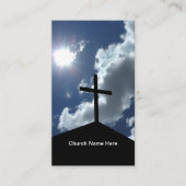 Cartes de visite thème Église chrétienne (Devant)