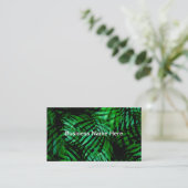 Cartes de visite Thème Feuilles de Palmiers Tropic (Debout devant)