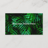 Cartes de visite Thème Feuilles de Palmiers Tropic (Devant)