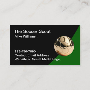 Cartes de visite thème football chic