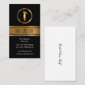Cartes de visite thème golf classe (Devant / Derrière)