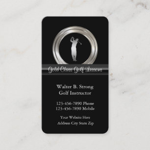 Cartes de visite thème golf classe