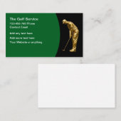 Cartes de visite thème golf élégant (Devant / Derrière)