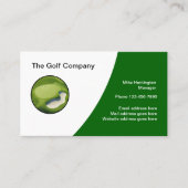 Cartes de visite thème golf moderne avec logo (Devant)