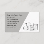 Cartes de visite Thème Laboratoire de Sciences (Devant)