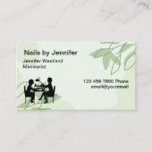 Cartes de visite thème Manucure Ongles (Devant)