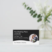 Cartes de visite thème mariage design moderne (Debout devant)