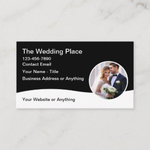 Cartes de visite thème mariage design moderne
