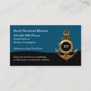 Cartes de visite Thème Marin Nautique