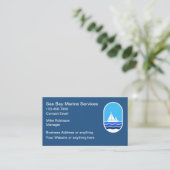 Cartes de visite Thème maritime côtier (Debout devant)