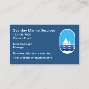 Cartes de visite Thème maritime côtier