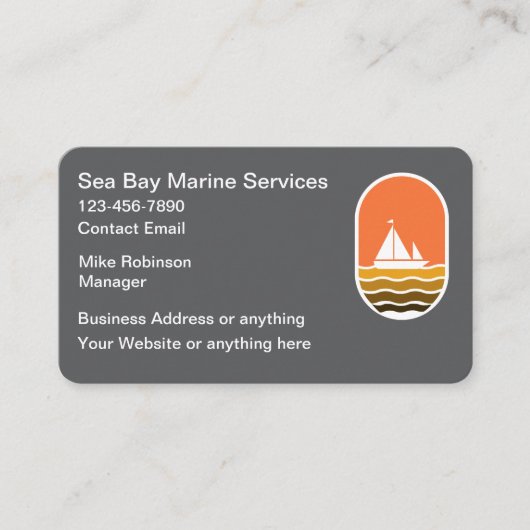 Cartes de visite Thème Maritime et Littoral (Devant)