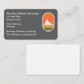 Cartes de visite Thème Maritime et Littoral (Devant / Derrière)