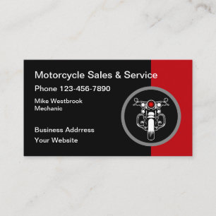 Cartes de visite thème moto cool