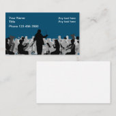 Cartes de visite Thème Orchestre Musical  (Devant / Derrière)