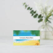 Cartes de visite Thème Plage (Debout devant)