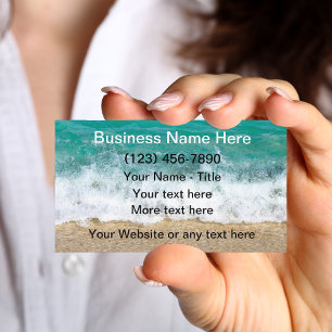 Cartes de visite Thème Plage