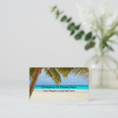 Cartes de visite Thème Plage (Debout devant)