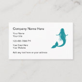 Cartes de visite Thème Sirène (Devant)