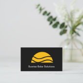 Cartes de visite Thème Solutions d'énergie solaire (Debout devant)