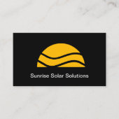 Cartes de visite Thème Solutions d'énergie solaire (Devant)